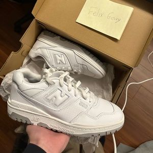 New Balance 550 triple white